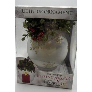 The Kissing Crystals By Ganz Mistletoe Ornament Light Up